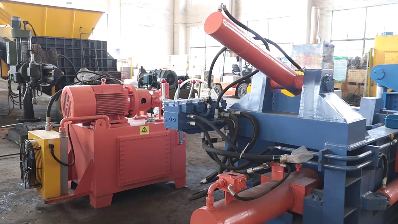 Y81小金属打包机用于各种轻薄型塑性黑色和有色金属余废料的冷态束块打包。。。